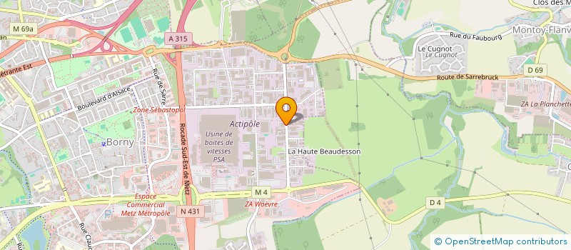 localisation de l'entreprise VINGTANS P.L à METZ