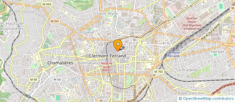 localisation de l'entreprise VINGTIEME à CLERMONT-FERRAND
