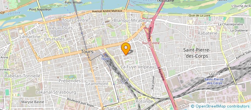 localisation de l'entreprise VINGTIEME SIECLE EN TOURAINE  TOURS