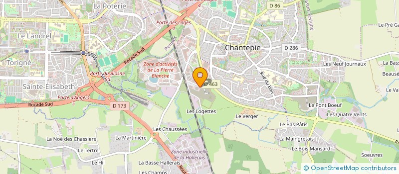 localisation de l'entreprise VINGTIMMO  CHANTEPIE