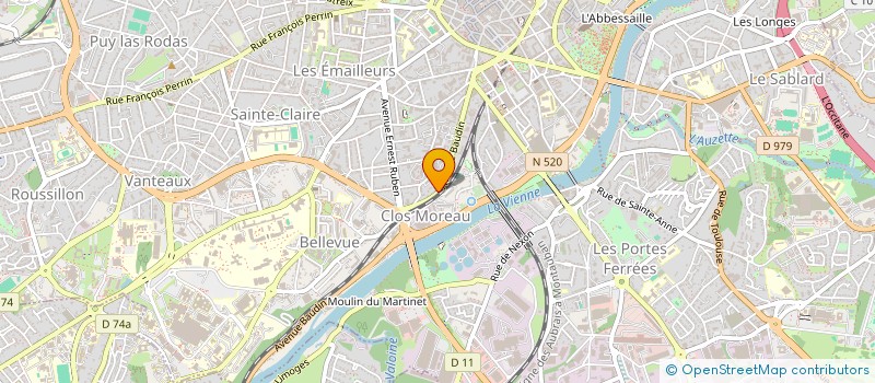 localisation de l'entreprise VINGUISOFRAN  LIMOGES