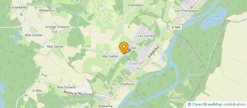 localisation de l'entreprise VINI CONCEPT à VILLETTE-SUR-AIN