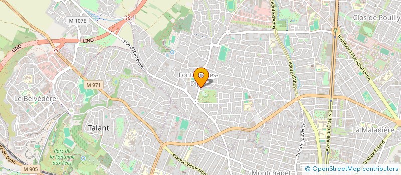 localisation de l'entreprise VINI D'ALMA  FONTAINE-LES-DIJON