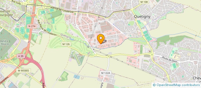 localisation de l'entreprise VINI DIJON DEVELOPPEMENT  QUETIGNY