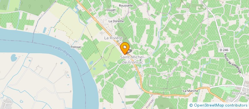 localisation de l'entreprise VINI-VITI à SAINT-MICHEL-DE-FRONSAC