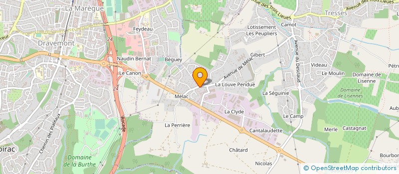 localisation de l'entreprise VINIBRIDGE  TRESSES