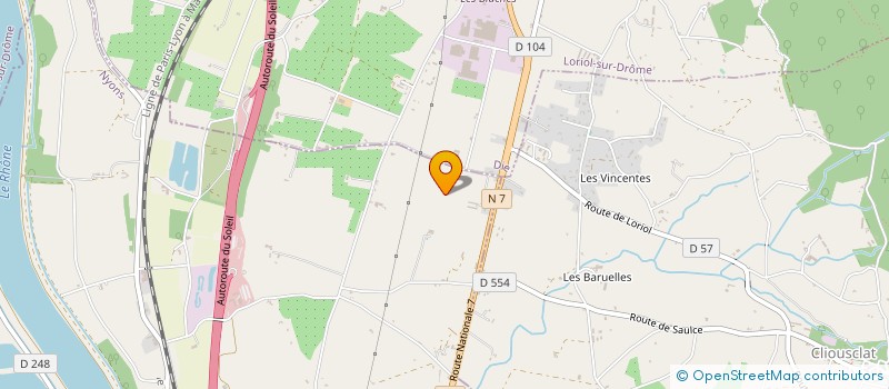 localisation de l'entreprise VINICOOP DE LORIOL GROUP ACHAT à LORIOL-SUR-DROME
