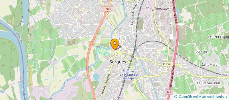 localisation de l'entreprise VINIFLOW à SORGUES