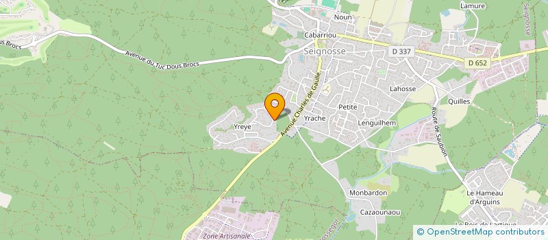 localisation de l'entreprise VINILUX - 2  SEIGNOSSE