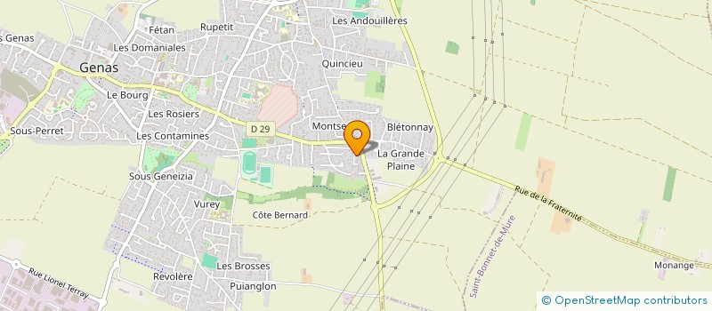 localisation de l'entreprise VINILUX  GENAS