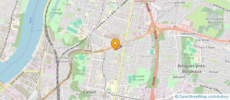 localisation de l'entreprise VINIROTEK  CENON