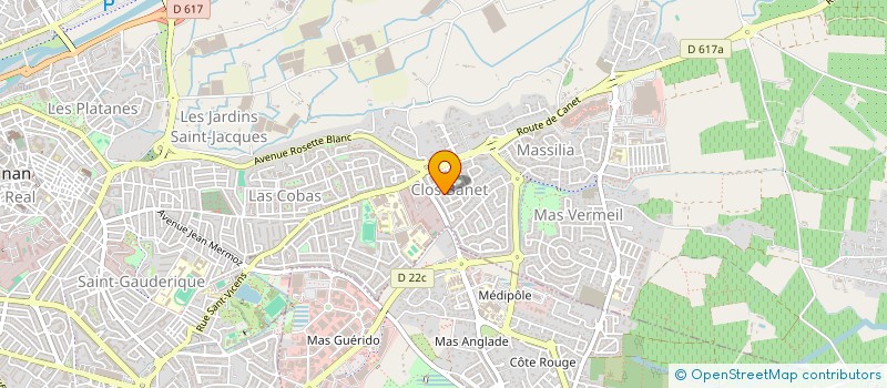 localisation de l'entreprise VINISA  PERPIGNAN