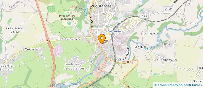 localisation de l'entreprise VINISA  COUTANCES