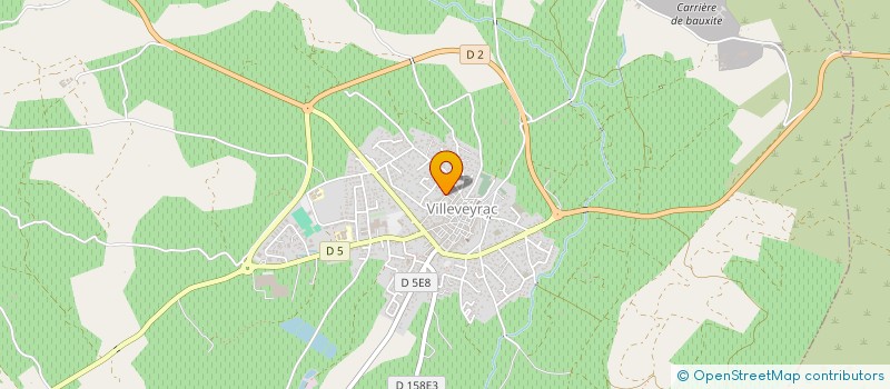 localisation de l'entreprise VINISTRAT  VILLEVEYRAC