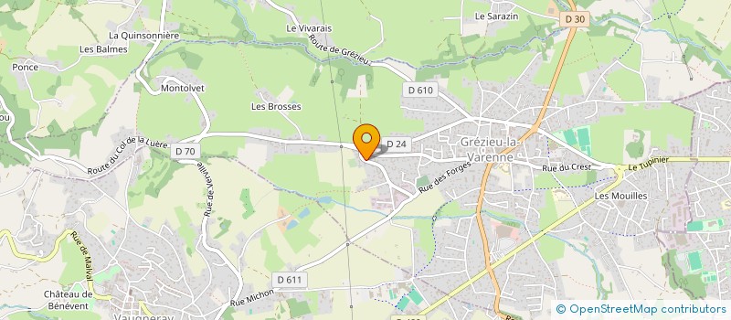 localisation de l'entreprise VINITEM à GREZIEU-LA-VARENNE