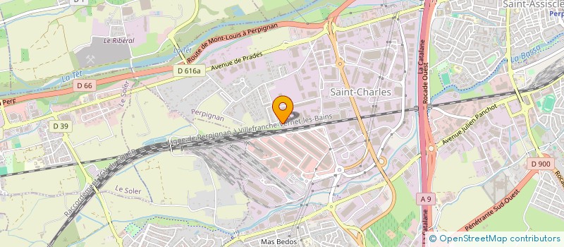 localisation de l'entreprise VINITERROIRS à PERPIGNAN