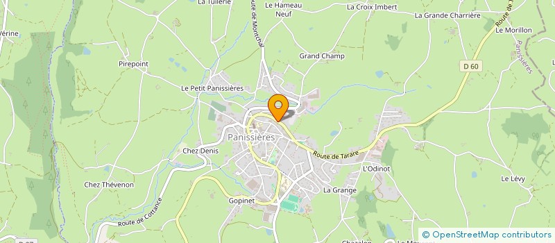 localisation de l'entreprise VINK BATIMENT à PANISSIERES