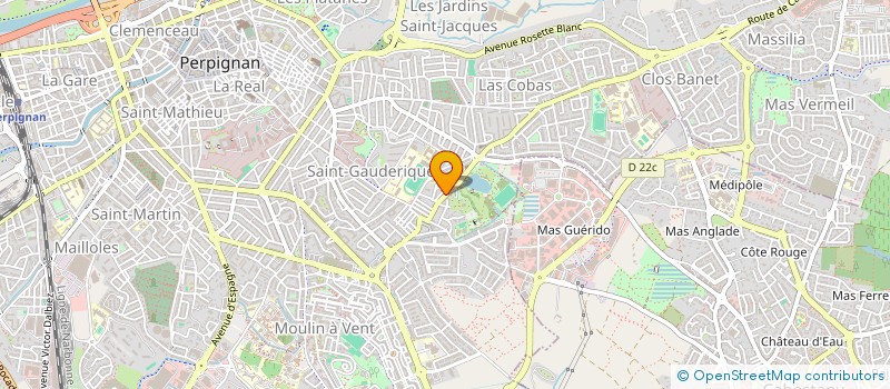 localisation de l'entreprise VINLAND  PERPIGNAN