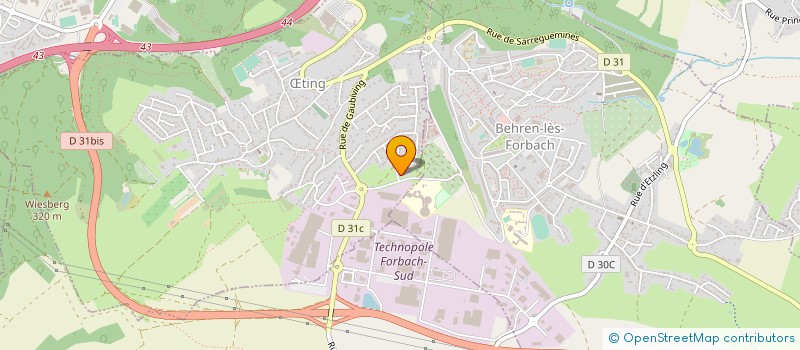 localisation de l'entreprise VINLAND  FAREBERSVILLER