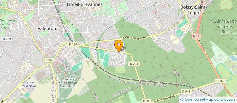 localisation de l'entreprise VINO IMMOBILIER à LIMEIL-BREVANNES