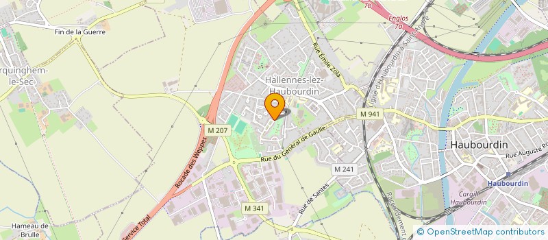 localisation de l'entreprise VINO PIERRE HAPPY  HALLENNES-LEZ-HAUBOURDIN