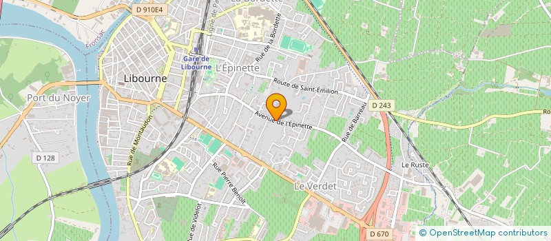 localisation de l'entreprise VINO VISTA  LIBOURNE