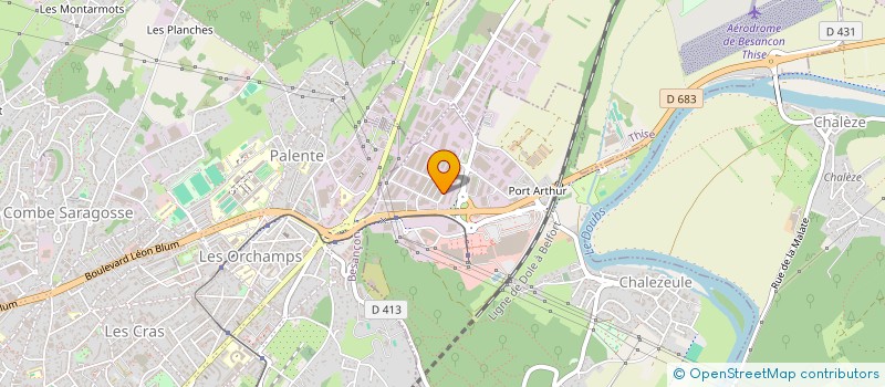 localisation de l'entreprise VINOBIS à CHALEZEULE