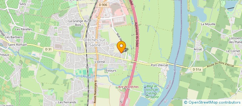 localisation de l'entreprise VINOBURO à CRECHES-SUR-SAONE