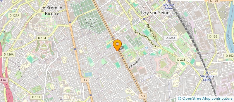 localisation de l'entreprise VINOR  VITRY-SUR-SEINE