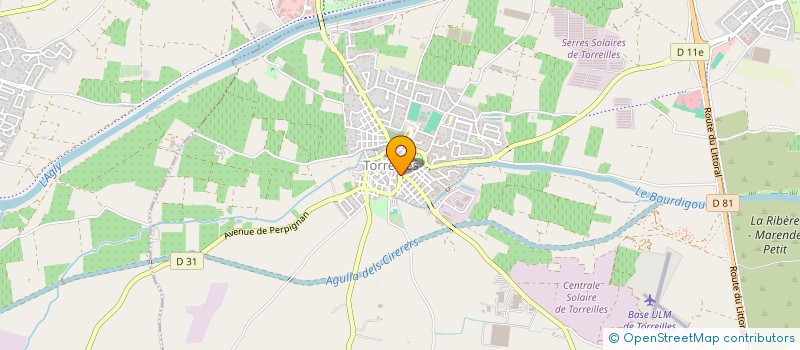 localisation de l'entreprise VINORELIE  TORREILLES
