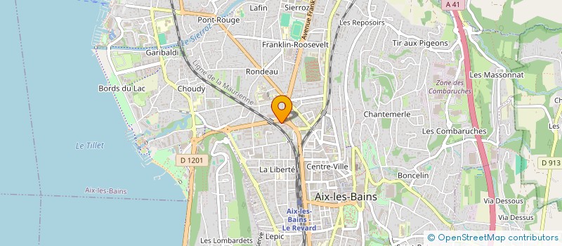 localisation de l'entreprise VINOROOM à AIX-LES-BAINS