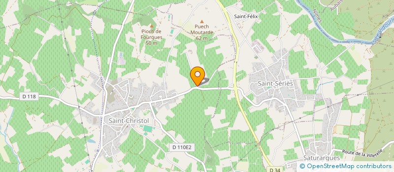 localisation de l'entreprise VINOSUDEXPERIENCE  ENTRE-VIGNES