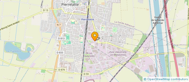 localisation de l'entreprise VINOTECH à PIERRELATTE