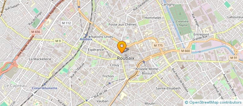 localisation de l'entreprise VINOTHEQUE DU VIEIL ABREUVOIR  ROUBAIX