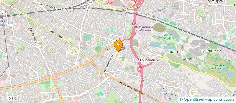 localisation de l'entreprise VINOUI à ANGERS