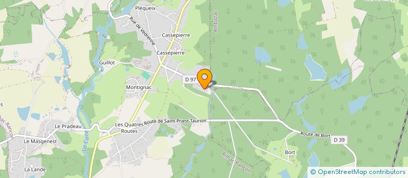 localisation de l'entreprise VINOUR  RILHAC-RANCON