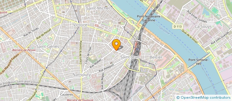 localisation de l'entreprise VINOURS  BORDEAUX