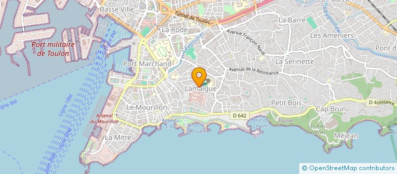 localisation de l'entreprise VINOVAR  TOULON