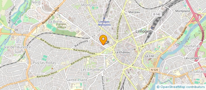localisation de l'entreprise VINOVICI à LIMOGES