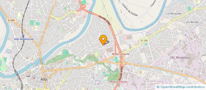 localisation de l'entreprise VINOVIE  ALBI