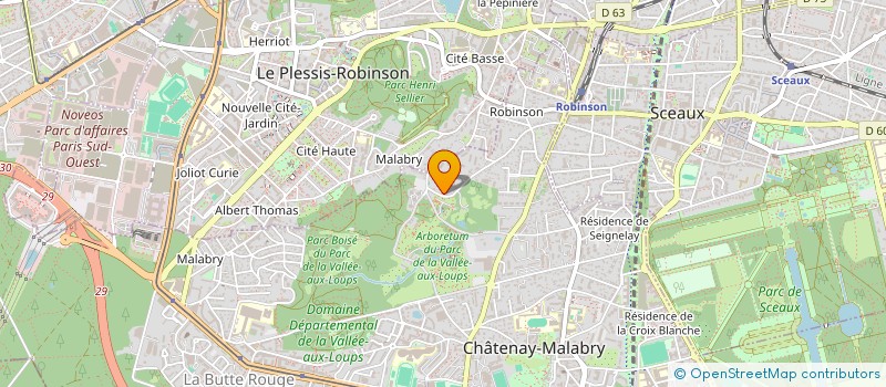 localisation de l'entreprise VINS 100  CHATENAY-MALABRY