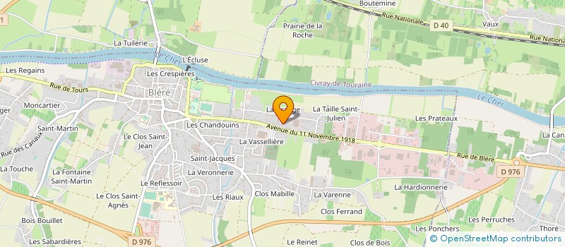 localisation de l'entreprise VINS BEAUJARDIN  BLERE