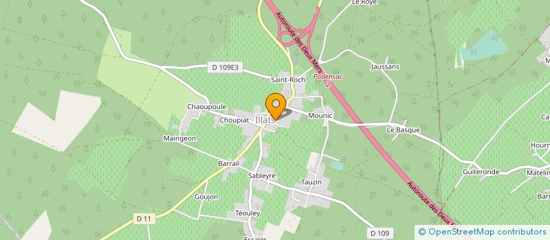 localisation de l'entreprise VINS & CHATEAUX DU BORDELAIS  ILLATS