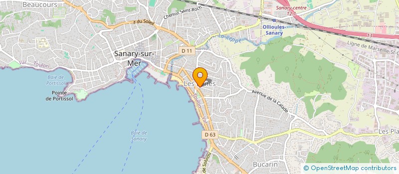 localisation de l'entreprise VINS COUTURE VILLAS à SIX-FOURS-LES-PLAGES