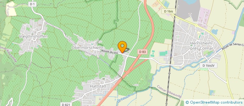 localisation de l'entreprise VINS D'ALSACE A. SCHERER SARL  HUSSEREN-LES-CHATEAUX