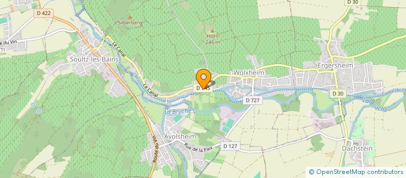 localisation de l'entreprise VINS D ALSACE ARBOGAST  WOLXHEIM