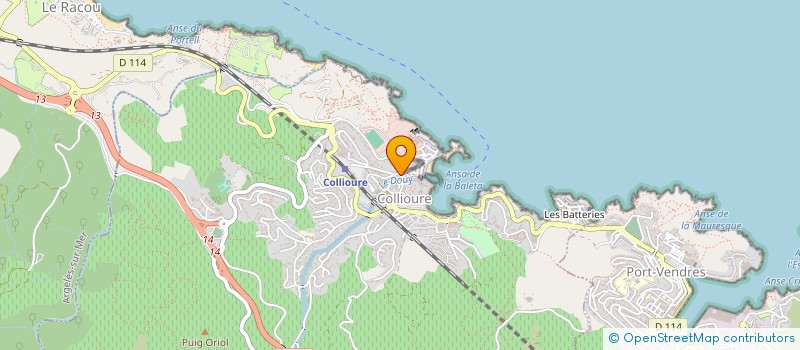 localisation de l'entreprise VINS D'AUTEURS à COLLIOURE