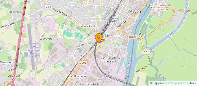 localisation de l'entreprise VINS DE FRANCE à MACON