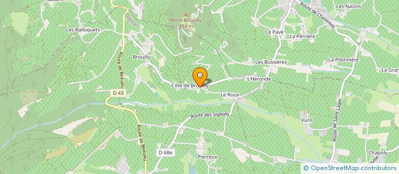 localisation de l'entreprise VINS DE TRADITION FAMILIALE à ODENAS