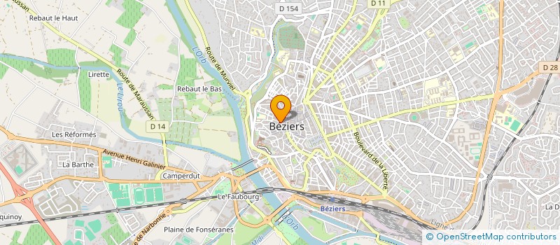 localisation de l'entreprise VINS & DELICES à BEZIERS